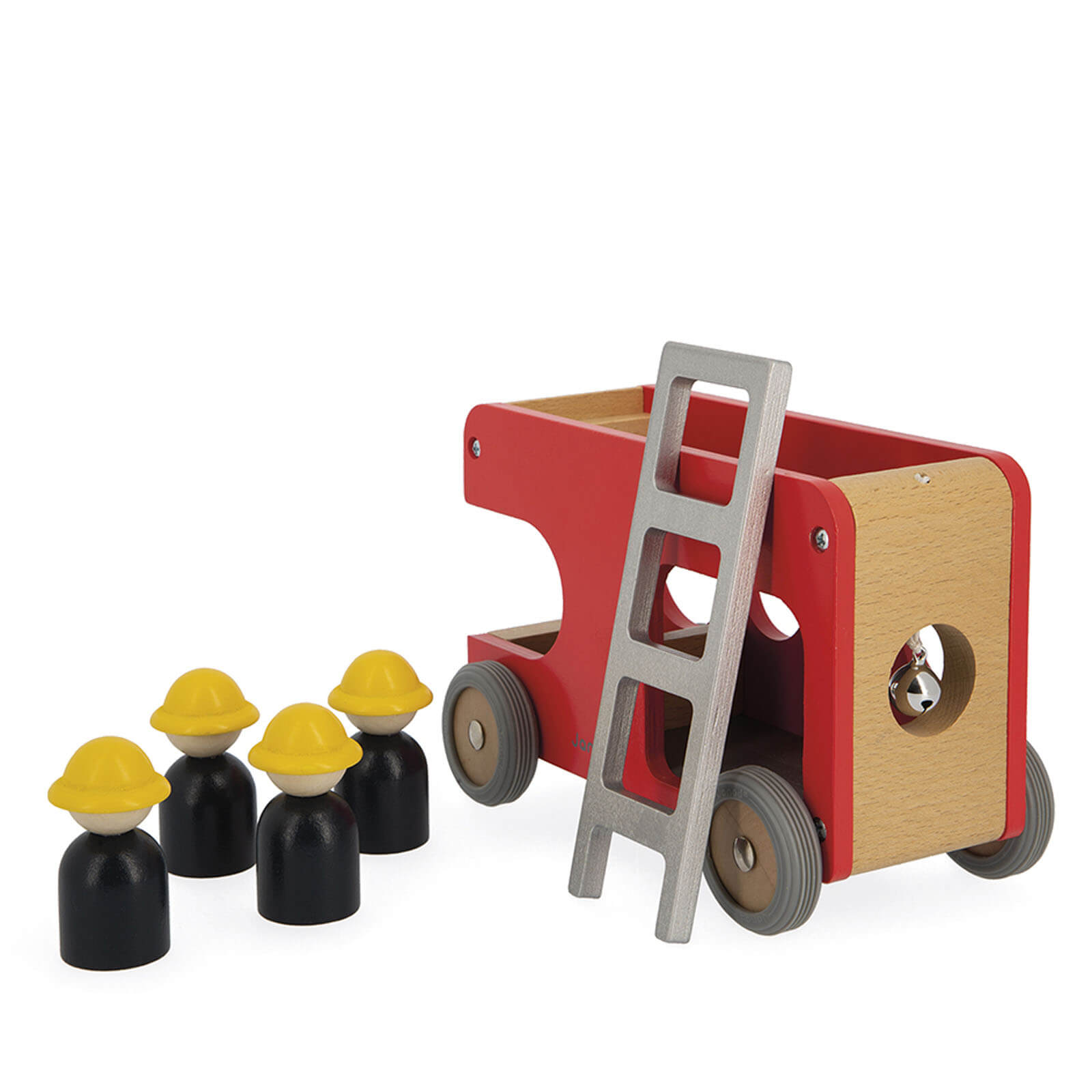 Janod Feuerwehr-Abenteuer Holzspielzeug-Set mit LKW