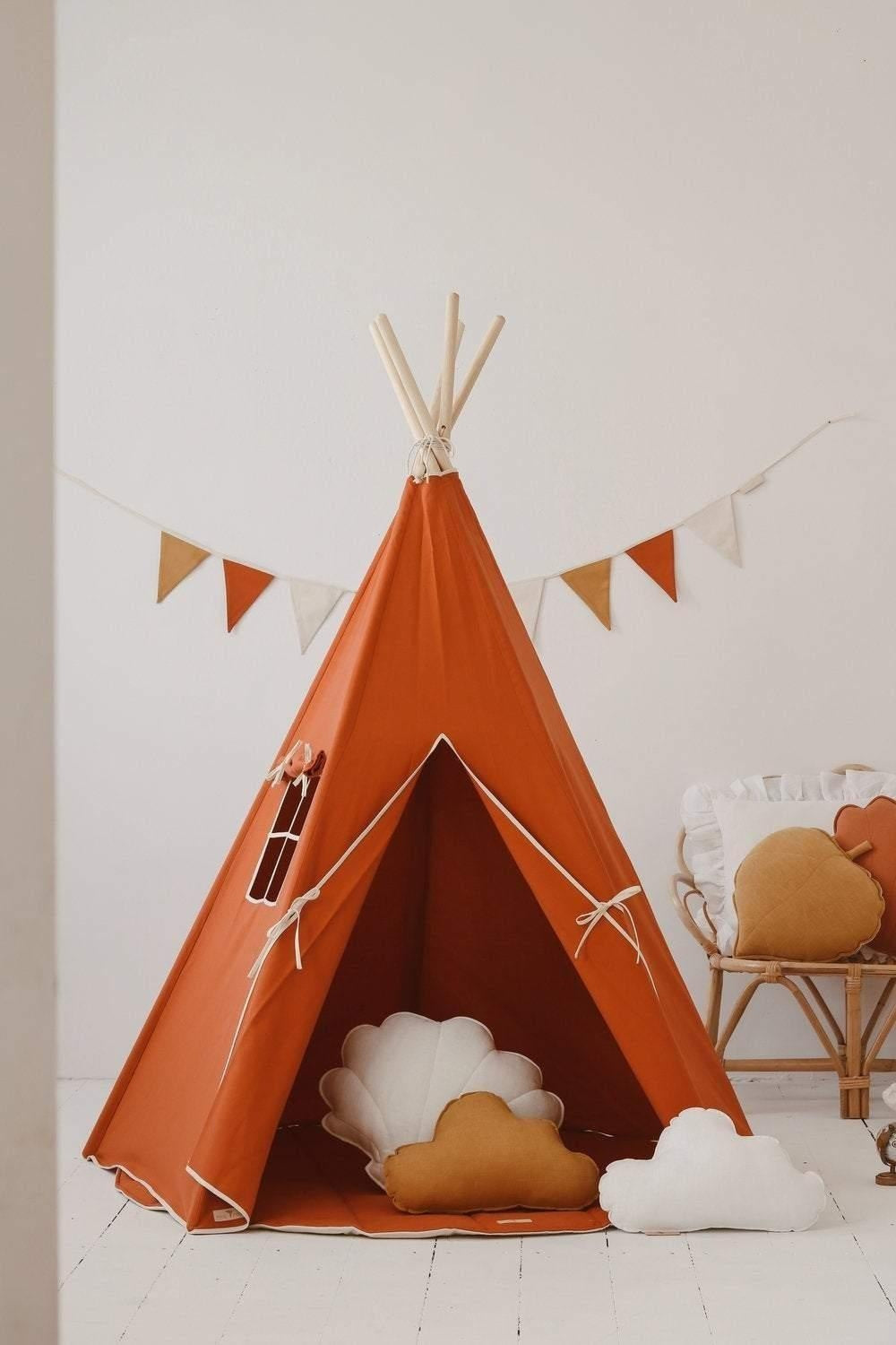 moimili Tipi-Zelt "Red Fox" - Tierisches Spielzelt für kleine Füchse
