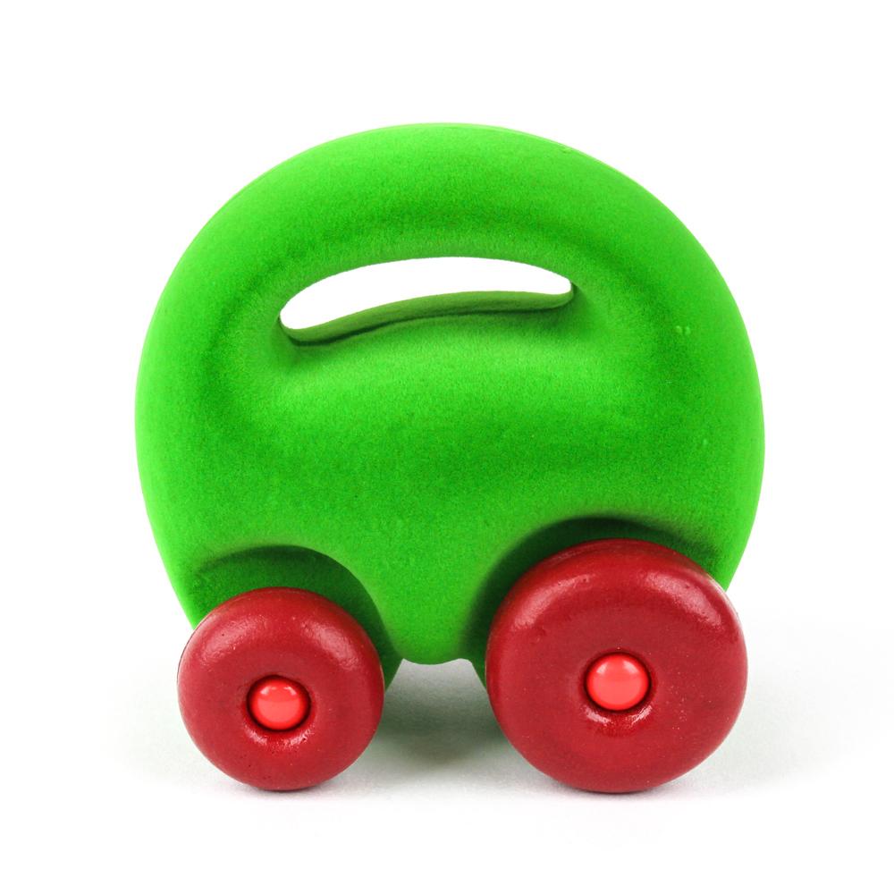 Rubbabu Set of 4 Mascot Car Grab'Em - One each of red, green, turquoise, pink