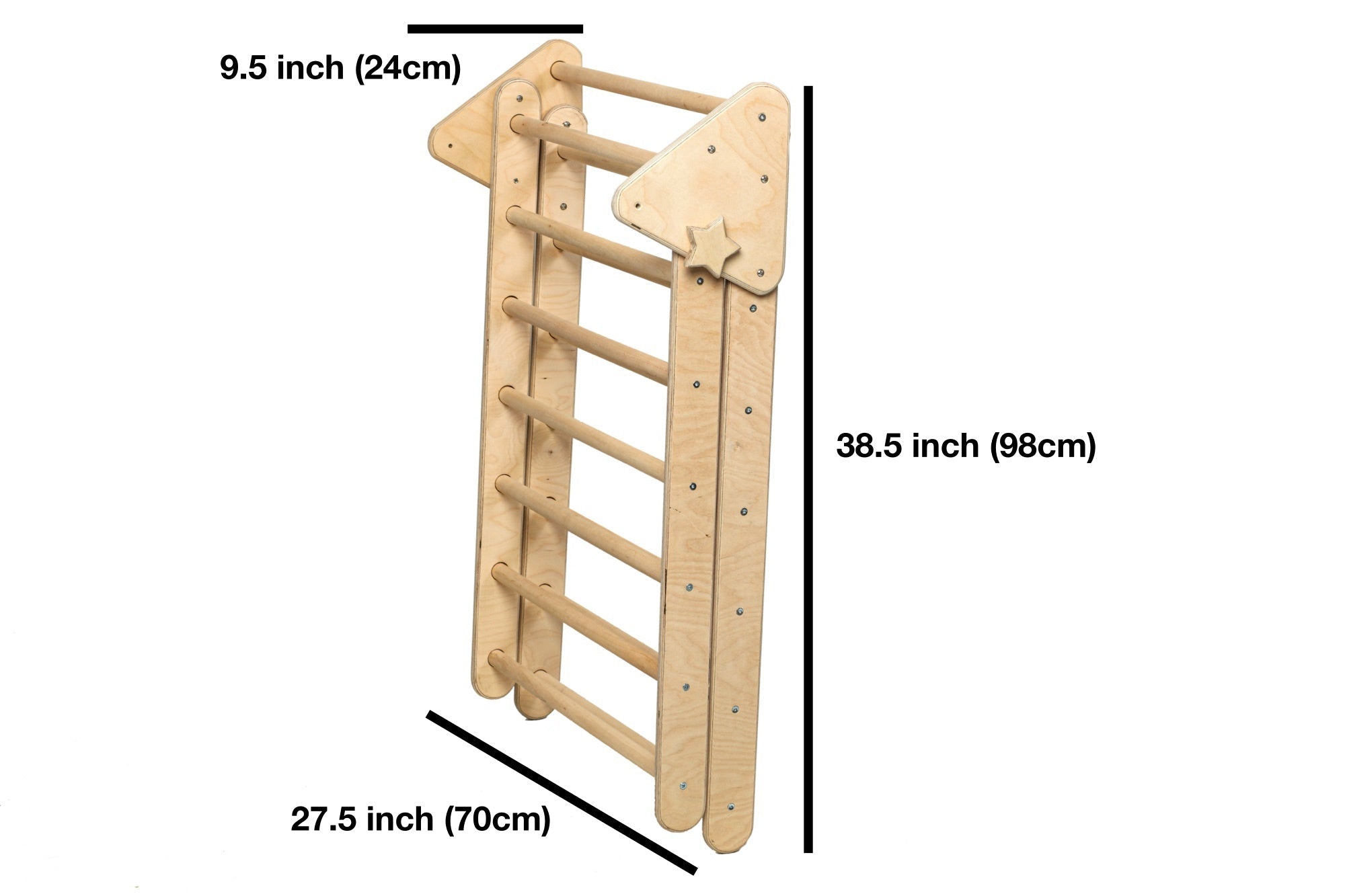 Set da arrampicata in legno per bambini, palestra domestica per