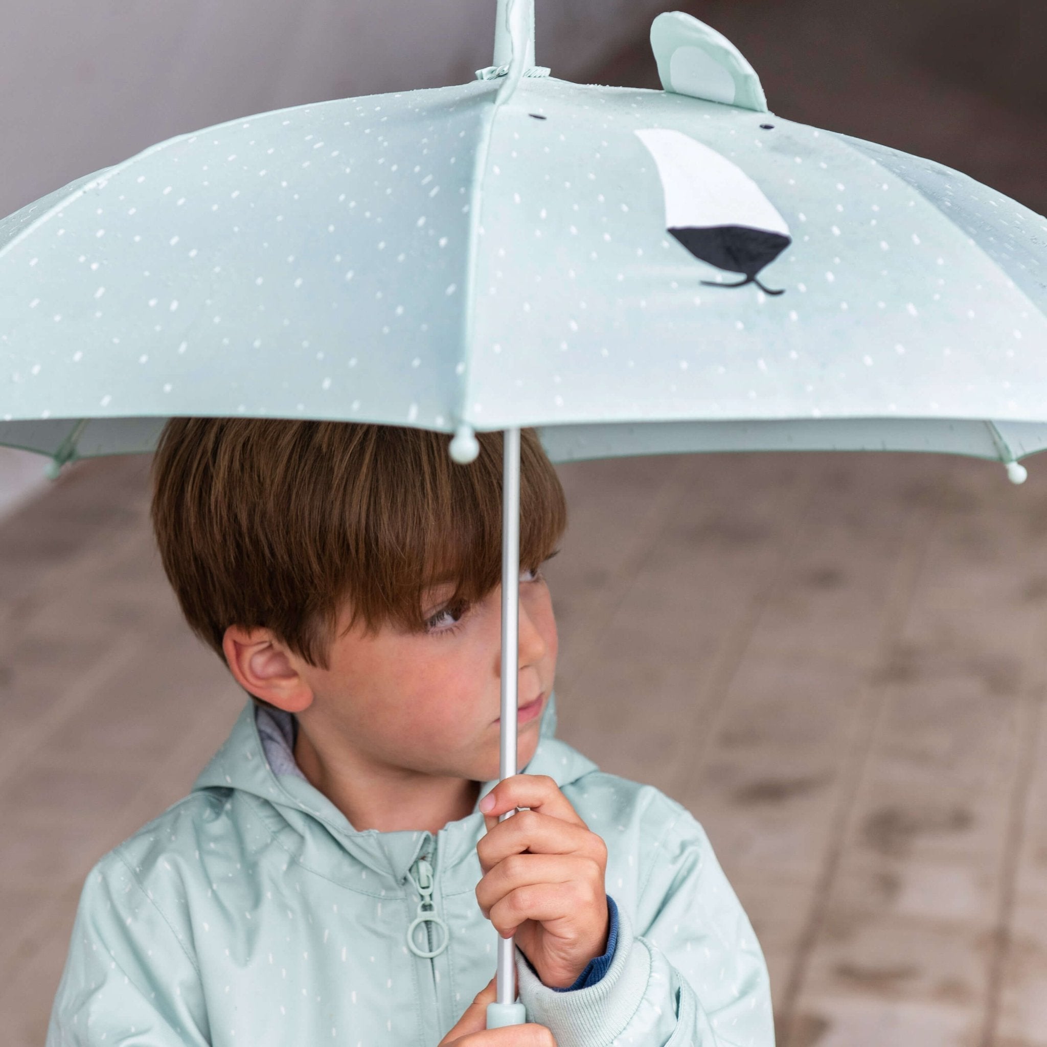 Trixie **Melodie im Regen** 🎶 Tierdesign Regenschirm aus recyceltem Material - Für kleine Abenteurer im Regenbogenland! 🌈🌧️