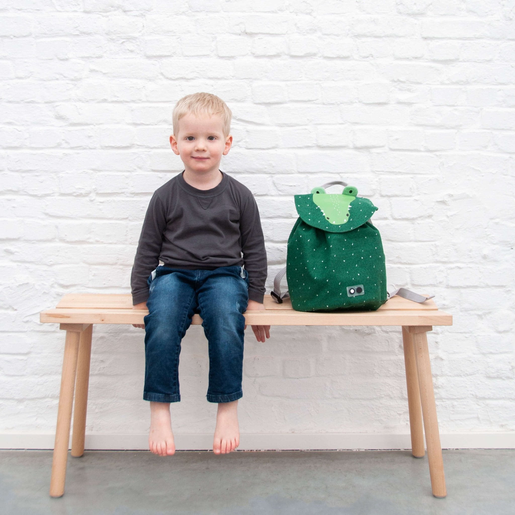Trixie Zauberhafter Mini-Rucksack aus Bio-Baumwolle mit niedlichem Tiergesicht - der perfekte Begleiter für kleine Abenteurer! 🌿🎒