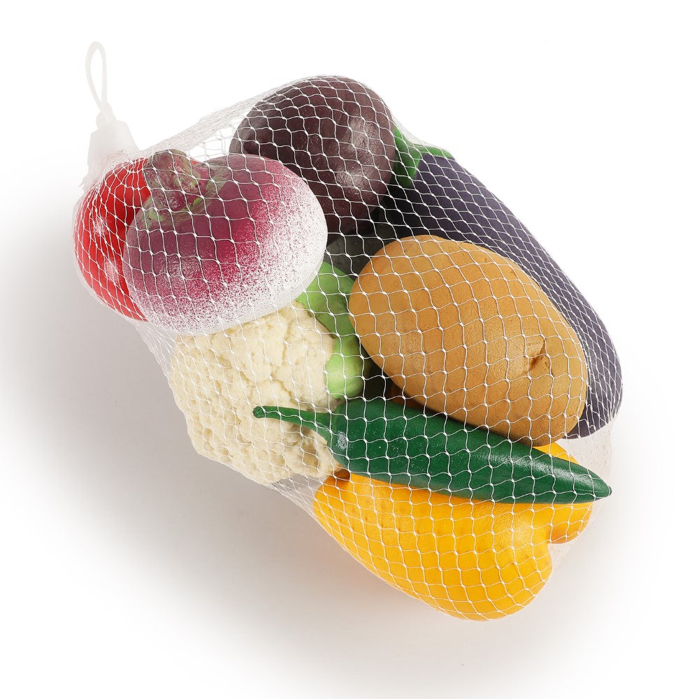 Rubbabu Realistisches Gemüse-Set aus 100% natürlichem Gummi